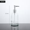 Botella Transparente de Desinfectante de Manos con Dispensador a Presión Hotel Hogar Baño Botella de Champú Agua Gel de Ducha Botella de Vidrio Reenvasado de Loción Botella Vacía