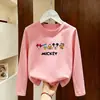 Camiseta de manga larga para niño 2026 nueva ropa de primavera y otoño para niños, camiseta básica de algodón puro para niño, top estiloso para niños mayores