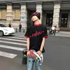 Camiseta Informal de Manga Corta Unisex Verano Estilo Retro Americano Diseño Holgado Suelta Top para Pareja