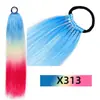 Trenzas de Hilo Plateado Trenzado para el Cabello Ez Dreadlocks Extensiones de Cola de Caballo Larga con Hilo Dorado y Plateado Trenzas de Gradiente de Colores Pelucas para Niños