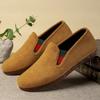 Zapatos de tela antiguos de Beijing para hombre, de pana, informales, de suela suave, antideslizantes, transpirables, cómodos y ligeros, ideales para personas de mediana edad y mayores que trabajan.