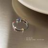 Anillo Set de Aros Lisos Estilo Coreano Nicho Simple Estilo Frío Tendencia Ins Moda Europea y Americana Elegante Versátil Venta al por Mayor Anillo