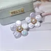 Aretes de Perlas Barrocas Irregulares de Agua Dulce Naturales, Aretes de Pétalos de Perla de Plata 925, Diseño Original, Aretes Elegantes