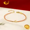 Pulsera Roja de la Suerte Más Vendida para Mujer, Acero de Titanio Chapado en Oro de 24 Quilates, Pulsera Ultra Fina de Hilo Rojo para el Año de Nacimiento, Hilo Rojo Tejido Hecho a Mano DIY