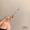 Exquisita Horquilla Versátil de Cristal, Nuevo Estilo Pinza para el Cabello para Mujeres, Pinza Lateral para Flequillo, Pinza para Flequillo, Lujo Ligero, Sensación de Alta Gama para Mujeres