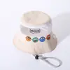 Chapéu de rede de desenho animado infantil chapéu de sol de verão para bebê chapéu de sol com viseira para homens e mulheres chapéu de pescador infantil chapéu de rede respirável para bebês