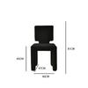 Silla de Comedor Nórdica Creativa de Cachemira Negra para Celebridades de Internet Hogar Moderno Simple Estilo ins Taburete Respaldo Silla de Maquillaje