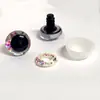 Pupilas Assimétricas Piscando Olhos 3D de Grão Grosso Olhos Tortos Brinquedo de Pelúcia Acessórios de Plástico Olhos 3D Globos Oculares Cristal Brilhante