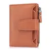 Cartera de Cuero Genuino, Cartera de Piel de Vaca, Billetera Antirrobo Rfid con Billetera para Monedas, Portatarjetas, Cartera, Cartera Pequeña, Cartera de Alta Gama para Mujer