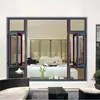 110 Puertas y ventanas insonorizadas serie Pioneer de gama alta ventana abatible de aleación de aluminio de puente roto aluminio grueso antirrobo a prueba de insectos lujo ligero