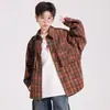 Roupas infantis jaquetas para meninos estilo primavera e outono 2026 novas roupas de outono para crianças de meia-idade e mais velhas roupas de outono para meninos camisas estilosas bonitas da moda