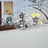 Tetera de Vidrio Resistente al Calor de Alto Borosilicato con Filtro de Acero Inoxidable Tetera Doméstica de Gran Capacidad Tetera para Juego de Té Kung Fu