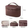 Bolsa de Maquillaje Vertical de Gran Capacidad y Alto Valor Estético, Neceser Impermeable de PVC, Bolsa de Almacenamiento de Maquillaje Portátil con Compartimentos, Lista para Envío