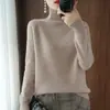 Cross2026 Outono Inverno Novo Tricô de Gola Alta Feminino Engrossado Raglan Manga Longa Pulôver Solto Camada Base Lã