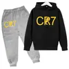Comércio exterior pele de camarão Amazon Europa e Estados Unidos primavera e outono coletes forrados de fleece coletes coletes conjunto de duas peças para meninos e meninas roupas infantis logotipo estampado