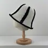 Chapéu de Pescador Liso Color Block Estilo Coreano, Versátil e Afina o Rosto, Chapéu de Sol Color Block para Exterior, Chapéu de Sol Fashionável e Respirável para Viagem