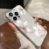 Funda de Teléfono Transparente Sencilla Floral para Samsung S25Ultra S21Fe Magnolia Blanca Protectora Suave de Cobertura Total
