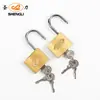 Candado de imitación cobre de una palabra personalizado comercio exterior OEM OEM OEM candado de hierro de imitación cobre de grosor medio candado impermeable antioxidante