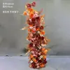 Adereços de Casamento: Arco Floral em Forma de Chifre, Cenário de Palco, Painel Curvo Pronto para Casamento ao Ar Livre
