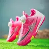 Zapatos de fútbol TF para niños con tacos giratorios para niños y niñas, zapatos de entrenamiento y competición para estudiantes, zapatos deportivos para jóvenes, Jinjiang