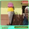 Escultura de Helado Esférico Adorno Grande Modelo de Helado de Doble Bola Colgante de Pared Luminoso Decoración de Tienda de Postres Invertida