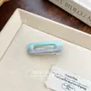 Pinza Cuadrada para el Cabello de Estilo Dulce Coreano con Color Bloqueado y Goteo de Aceite, Pinza Lateral Linda, Pinza para Flequillo, Pasador, Accesorio para el Cabello Lateral