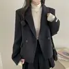 Chic Coreano Cuello de Solapa Casual Manga Larga Lana Versátil Perezoso Adelgazante Abrigo 2026 Otoño/Invierno Nueva Llegada Cárdigan Mujer