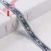 Cinta Jacquard de Copo de Nieve y Flecha de Lujo de 1.5 CM para Ropa, Decoración del Hogar, Cortinas y Diversas Decoraciones DIY