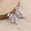25X12Mm 1.2g Accesorios para Joyería de Plata Antigua Aleación DIY Conector de Bambú