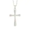 Collar de Cadena para Clavícula de Hip-Hop con Forma de Cruz de Lujo Ligero Europeo y Americano de Venta Caliente Transfronteriza Cadena para Clavícula de Zirconia para Mujeres Góticas