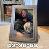 Cama para Gato Mona Lisa Arranhador para Gato Moldura de Pintura a Óleo Brinquedo 3D Integrado para Gato Venda por Atacado Papelão Ondulado