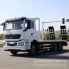 Camión de Transporte de Excavadora Pesada de Ocho Ruedas 30 Toneladas Delong Ocho Ruedas Vi Shaan Automóvil Nacional Remolque Plano de Doble Eje Trasero