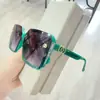 Gafas de sol degradado bicolor sin montura nuevas 2025 gafas de sol para conducir para mujer tendencia de moda gafas de sol de moda para redes sociales