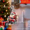 Payaso Lindo de Navidad Acrílico 2D Llavero Colgante para Mochila de Coche Accesorios de Decoración Festiva
