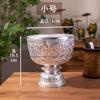 Laijun Tailândia Especial Metal Pés Altos Buda Prato de Frutas Buddha Hall Prata Lanches Doces Prato de Armazenamento Manza Prato Tigela