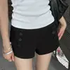 Verão Novo Estilo Gola Alta Design Moderno Nicho Preto Manga Curta Camisa para Mulheres Slim Fit Elegante Top para o Trabalho Atacado