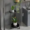 Estante para Flores Verde de Pie para Sala de Estar Estante para Flores 2024 Nuevo Sentido de Lujo Ligero de Alta Gama Soporte Balcón Estante para Macetas