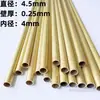 Diámetro 1 2 3 4 40 50 mm tubo redondo pequeño de latón capilar hueco de pared delgada h62/h65 tubo de latón protección ambiental