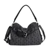 Bolso tote a rayas y lunares estilo coreano, gran capacidad, bolso de hombro para mujer, nuevo bolso cruzado de moda Otoño 2026