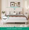 Cama de Cuero Estilo Tronco Minimalista Moderno 2025 Nueva Cama de Almacenamiento para Dormitorio 1.8m Cama Doble con Cubierta Suave
