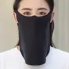 Máscara de proteção solar para o rosto protetor solar para o rosto viseira de sol máscara facial completa para ciclismo proteção para o pescoço feminina cobertura de pescoço verão alta aparência seda gelada esportes ao ar livre