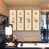 Directo de fábrica pintura china tradicional los cuatro caballeros ciruelo Bambú orquídea crisantemo HD pintura decorativa colgante pintura en aerosol de tinta decoración de oficina