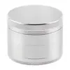 Popular Transfronterizo 63mm50mm40mm Cuatro Capas Plano Aleación de Zinc Molinillo de Humo Multicolor