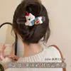 Grampo de Cabelo Bico de Pato com Laço de Botão para Mulheres, Presilha Grande de Uma Linha de Alta Qualidade para a Parte de Trás da Cabeça com Grande Volume de Cabelo, Grampo de Cabelo Acessório de Cabeça