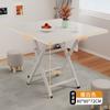 Mesa Plegable para Uso Doméstico, Mesa de Comedor Sencilla, Mesa Redonda para Sala de Estar, Puesto Portátil para Exteriores, Sencillo y Lujoso