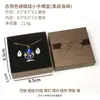 Caja de Embalaje de Papel con Tapa y Base para Colgante, Caja de Regalo para Joyería, Caja de Papel para Joyería con Sello de Loto Plateado, Disponible en Stock