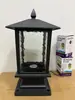 Faro de Pilar de Aluminio Fundido Estilo Europeo con Ventana de Manzana, Diseño de Red de Pescado y Flor, Iluminación LED para Jardín y Paisajismo Exterior