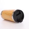Termo de Cáscara de Bambú Botella de Agua Taza de Agua para Coche Taza de Bambú Taza de Café de Acero Inoxidable Portátil al por Mayor Portátil Montado en Coche