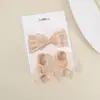 Set de Accesorios para el Cabello de Bebé Europeos y Americanos, Moño de Color Sólido para Niños, Diadema Ancha Suave, Calcetines, Diadema de Protección para la Fontanela de Bebé