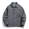 Otoño Invierno 2026 Nueva Chaqueta de Pana Holgada de Trabajo para Hombre Retro Talla Grande Moda Casual Cárdigan Abrigo Hombre